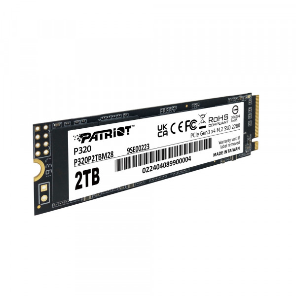 Накопичувач SSD M.2 Patriot P320 2TB NVMe 2280 Gen3.0 x4 3D TLC (P320P2TBM28)