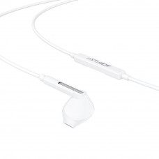 Навушники ACEFAST L14 3.5mm semi-in-ear wired earphones with mic White (6974316286707)