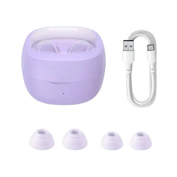 Навушники Baseus Bowie WM02 True Wireless Earphones Purple