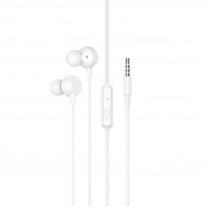 Навушники дротові HOCO M117 Victory universal earphones with microphone (3.5mm) White (6942007673228)