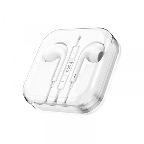 Навушники HOCO M1 Max crystal earphones with mic White (6931474754677)