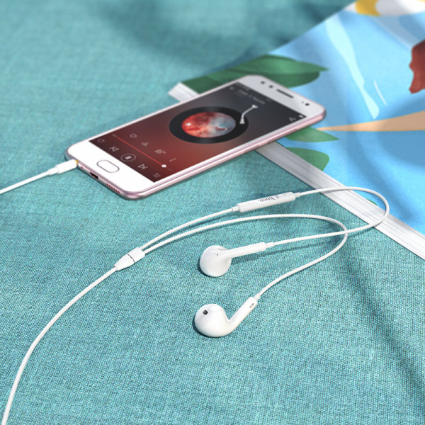 Навушники HOCO M1 Max crystal earphones with mic White (6931474754677)