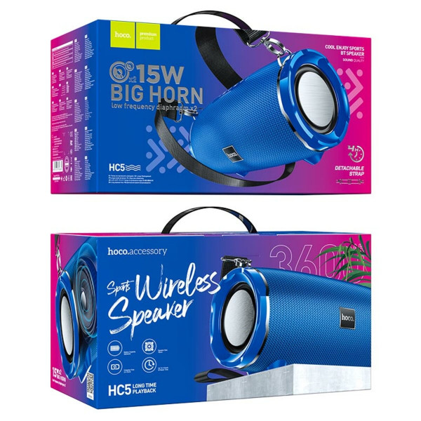 Портативна колонка HOCO HC5 Cool Enjoy sports BT speaker Блакитний