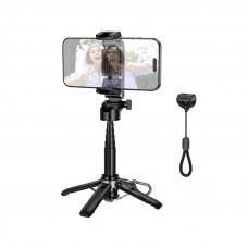 Селфі-монопод HOCO K27 Magic portable mini live broadcast stand Black (6942007654067)