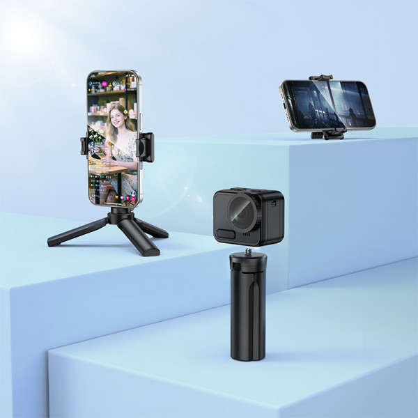 Штатив HOCO K100 Prestigio mini tripod Black (6942007673945)