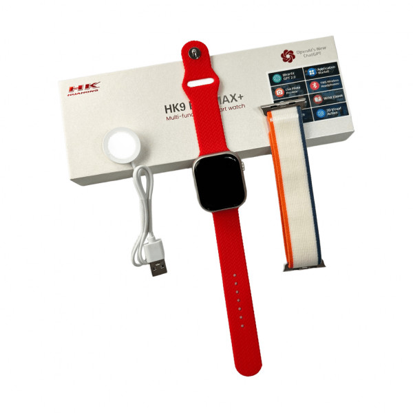Смарт-годинник HK 9 Pro Max Plus IP67 Amoled Red