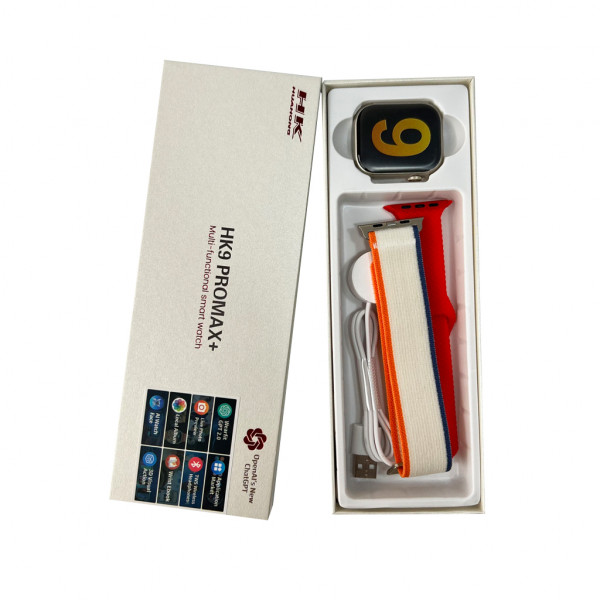 Смарт-годинник HK 9 Pro Max Plus IP67 Amoled Red