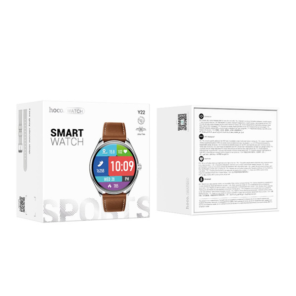 Смарт-годинник HOCO Y22 AMOLED Smart sports watch(call version) Silver