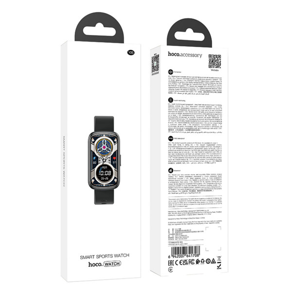 Смарт-годинник HOCO Y25 Smart sports watch Black