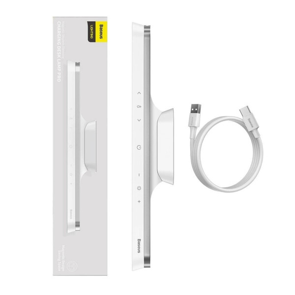 Світильник Baseus Magnetic Stepless Dimming Charging Desk Lamp Pro White