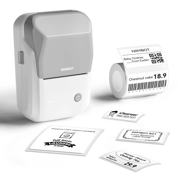 Термопринтер для друку наклейок NIIMBOT B1 Grey