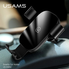 Тримач для мобільного Usams US-ZJ052 Gravity Car Holder Чорний