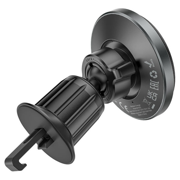 Тримач для мобiльного з БЗП BOROFONE BH202 Seaside magnetic wireless fast charging car holder