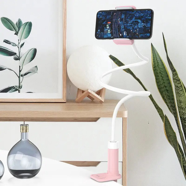Тримач для телефона HOCO PH23 Balu mobile phone stand Pink Білий