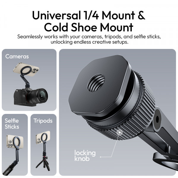 Тримач для телефону Ulanzi MA07 Maglock 1/4 Cold Shoe Phone Mount Black (M084)