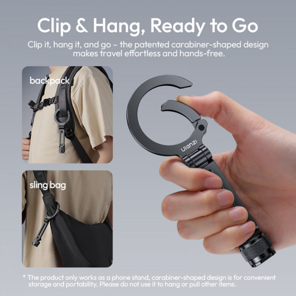 Тримач для телефону Ulanzi MA07 Maglock 1/4 Cold Shoe Phone Mount Black (M084)