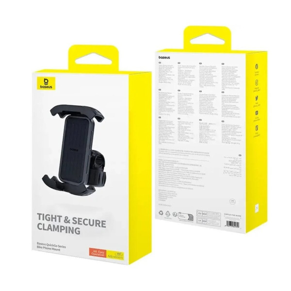 Велотримач для телефона Baseus QuickGo Series Bike Phone Mount Cluster Black