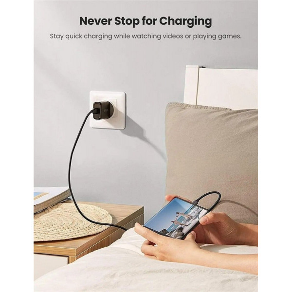 Зарядний пристрій UGREEN CD122 QC3.0 USB Fast Charger EU (Чорний) (UGR-70273)