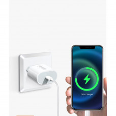 Зарядний пристрій WUW-C178 1Type-C PD20W білий
