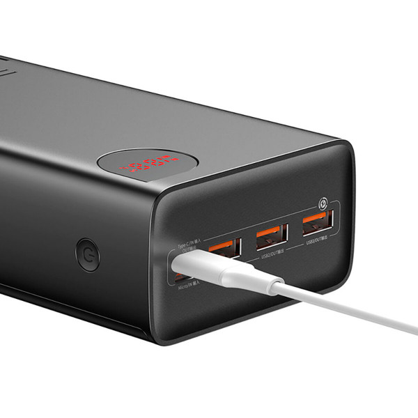 Зовнішній акумулятор Baseus Adaman Digital Display Fast Charge Power Bank 40000mAh 22.5W Black