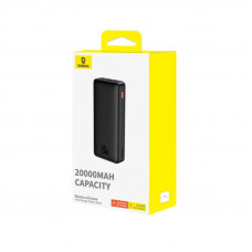 Зовнішній акумулятор Baseus Airpow Fast Charge Power Bank 20000mAh 20W Cluster Black (With Simple Series Containing universal USB to Type-C 50cm) (P10022804113-00)