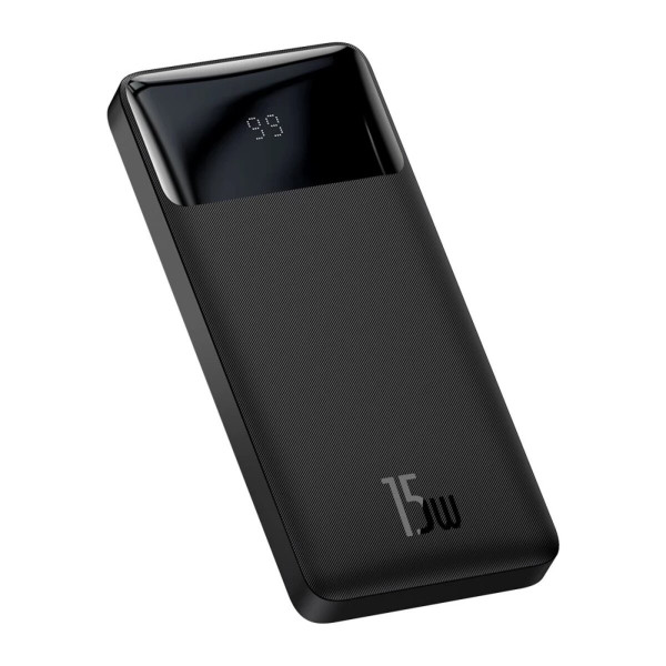 Зовнішній акумулятор Baseus Bipow Digital Display Power Bank 10000mAh 15W Black