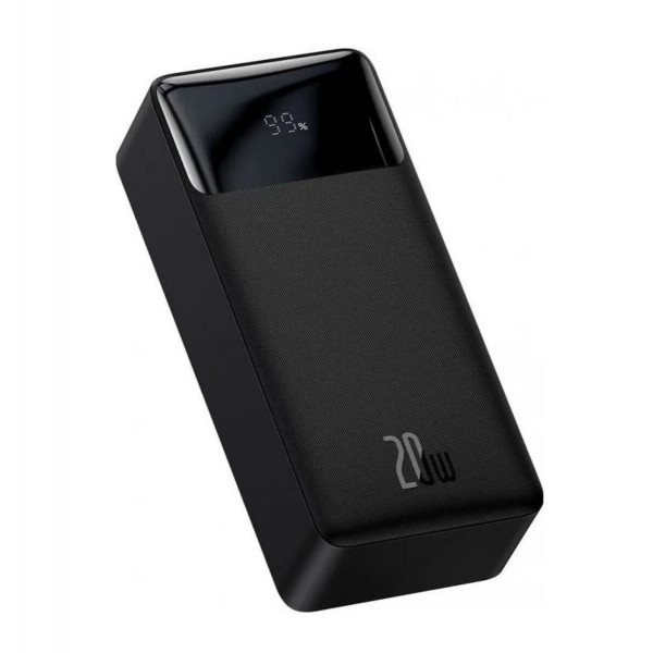 Зовнішній акумулятор Baseus Bipow Digital Display Power bank 30000mAh 20W Black