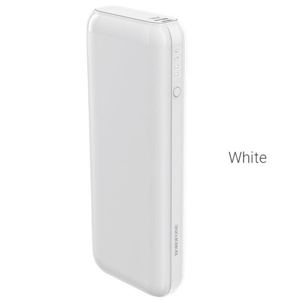 Зовнішній акумулятор BOROFONE BJ1A Olymp PD+QC3.0 power bank 20000mAh 3A 18W White