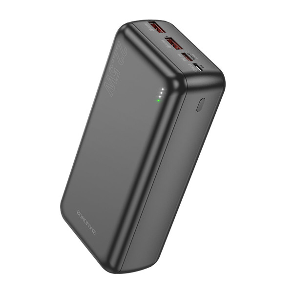 Зовнішній акумулятор BOROFONE BJ38B Power 22.5W+PD20W fully compatible power bank(30000mAh) Чорний