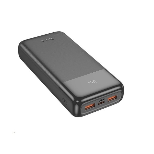 Зовнішній акумулятор HOCO J121A Fast 22.5W+PD20W fully compatible power bank with digital display(20000mAh) Black