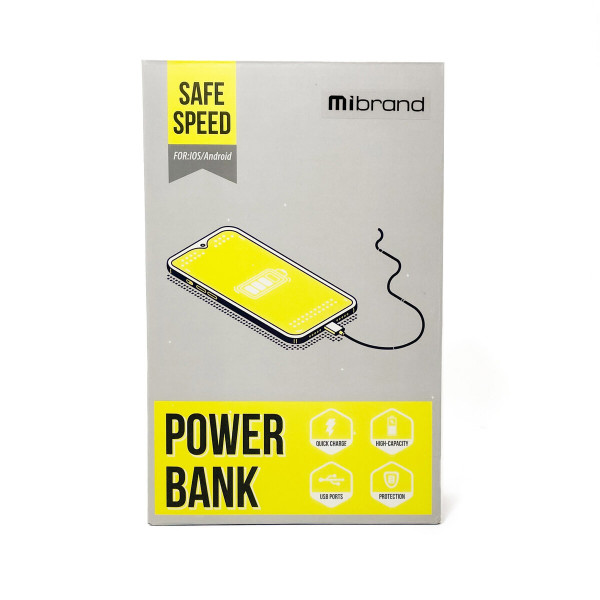 Зовнішній акумулятор Mibrand EXTREME 20000mAh solar 4 wire