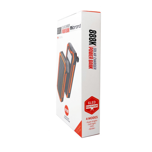 Зовнішній акумулятор Mibrand EXTREME 20000mAh solar lighting
