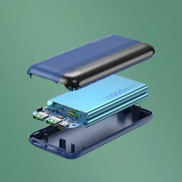 Зовнішній акумулятор REMAX Kiren Series PD20W+QC22.5W Fast Charging Power Bank 20000mAh RPP-180 Blue