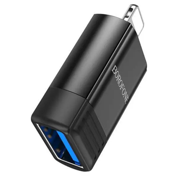 Адаптер BOROFONE BV18 iP male to USB female USB2.0 adapter Black