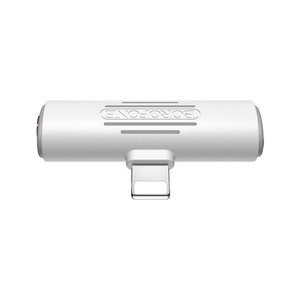 Адаптер BOROFONE BV7 Light Lightning digital 3.5 audio converter White