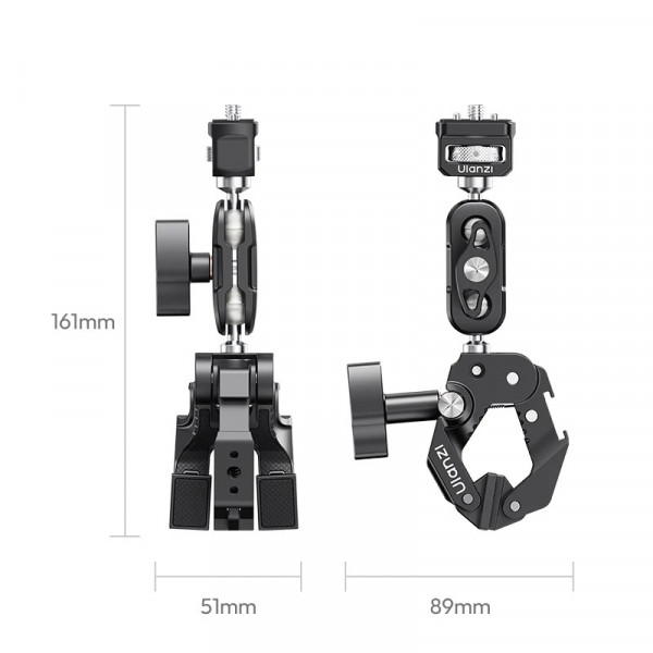 Адаптер кронштейн Ulanzi CO78 Super Clamp Kit(Super Clamp & Magic Arm with Dual Ball Head Kit) (C084)
