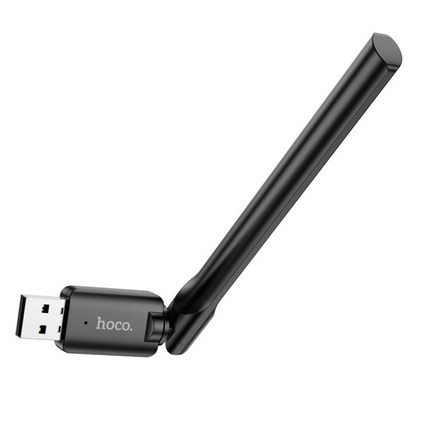 Антена Wi-Fi HOCO HI32 WiFi4 USB external antenna wireless network card Чорний
