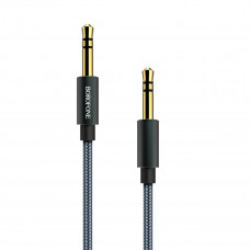 Аудіокабель BOROFONE BL3 Audiolink audio AUX cable, 1m Metel Grey