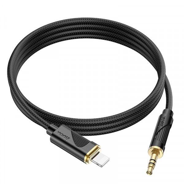 Аудiокабель HOCO UPA30 Friend digital audio conversion cable iP Чорний