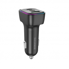 Автомобільний зарядний пристрій BOROFONE BZ28C Trophie PD60W(2C1A) car charger Black (6941991110870)