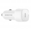 Автомобільний зарядний пристрій BOROFONE BZ34A Cloud single port PD20W car charger White (6941991122323)