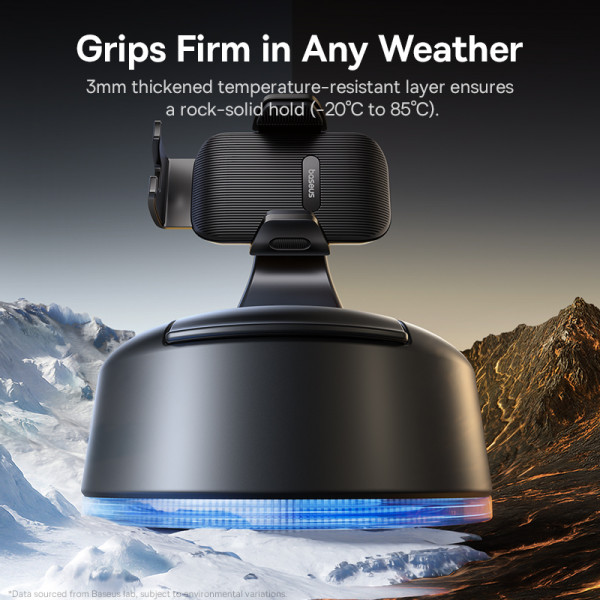 Автотримач для телефона Baseus PrimeTrip C03 Air Clamping Car Mount (Suction Cup Version, Cosmic Black) (C0013C01)