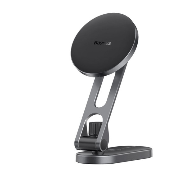 Автотримач для телефона Baseus T-Space Series Folding Metal Car Mount Magnetic Phone Holder Frost Silver