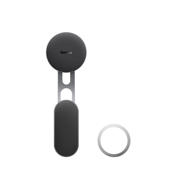Автотримач для телефона Baseus T-Space Series Folding Metal Car Mount Magnetic Phone Holder Frost Silver