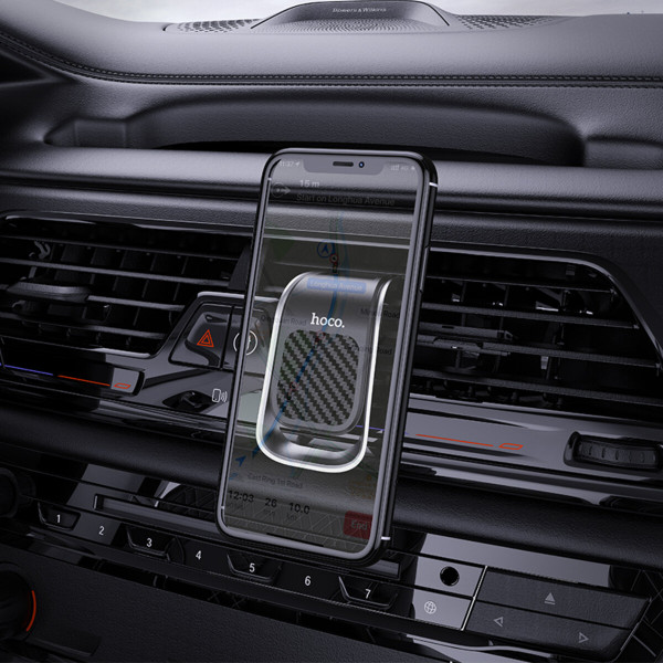 Автотримач для телефона HOCO CA74 Universe air outlet magnetic car holder Чорний+Silver