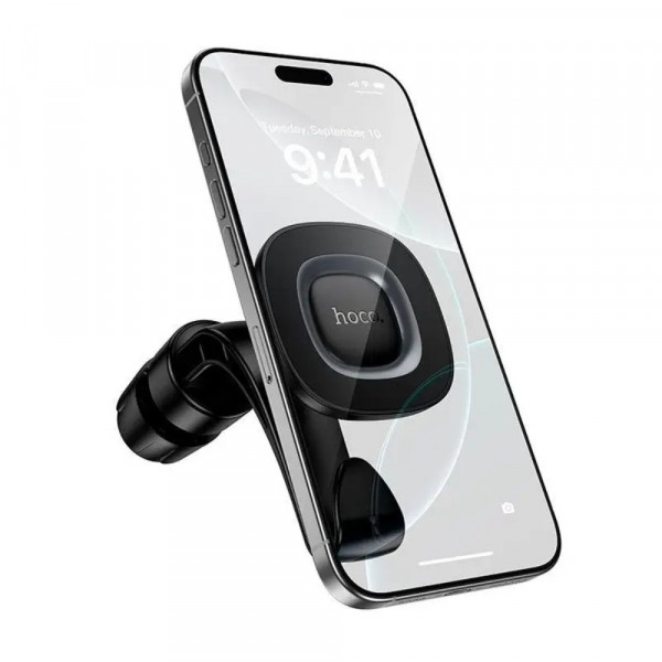 Автотримач для телефона HOCO H99 Crown magnetic car holder(headrest) black metal gray (6942007673624)