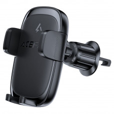 Автотримач для телефона з БЗП ACEFAST D48 press type wireless charging car holder for air vent Black (6974316284123)