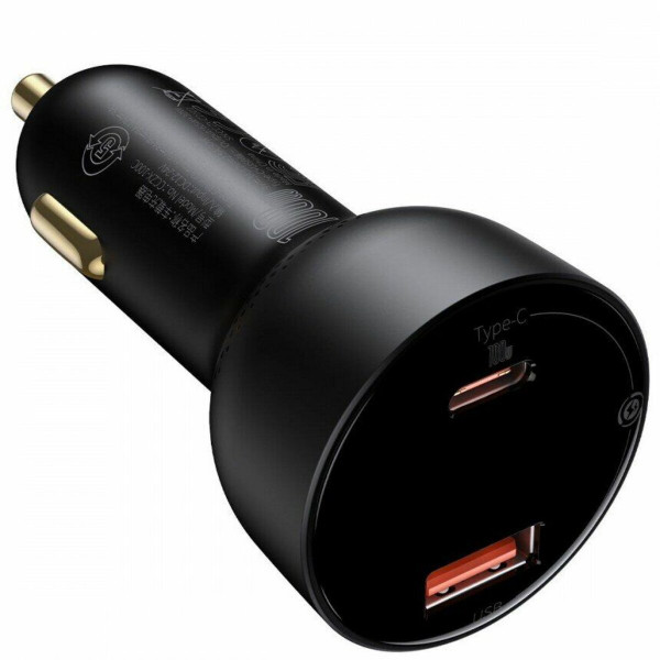 АЗП Baseus Superme Digital Display PPS Dual Quick Charger Car Charger 100 W Чорний