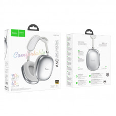 Бездротові накладні навушники HOCO W55 Plus Happiness ANC noise reduction BT headphones Silver (6942007638548)