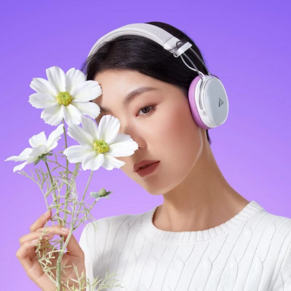 Бездротові навушники ACEFAST H7 active noise reduction wireless headset Pearl white